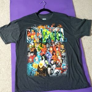 Charcoal graphic T-shirt